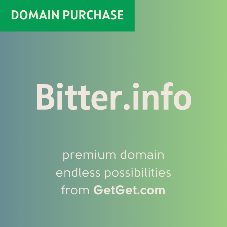 Bitter.info Purchase